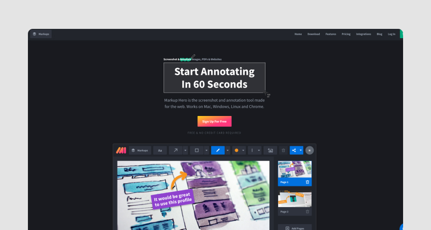 Markup Hero - Free Screenshot & Annotation Tool