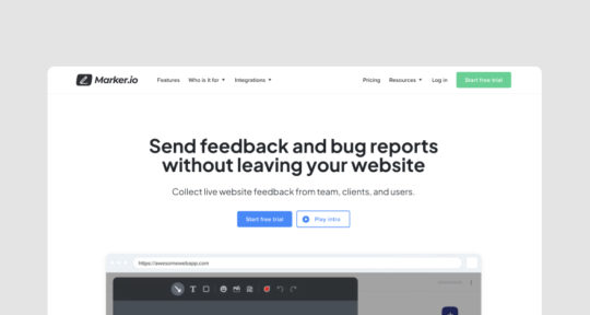 12 visual feedback tools for bug tracking & design reviews - Markup.io