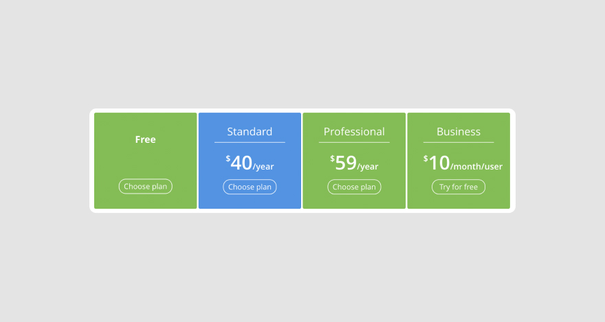 Diigo's four pricing plans.