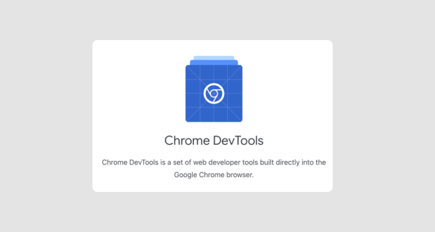 Homepage for Chrome DevTools, which is a free web development tool.