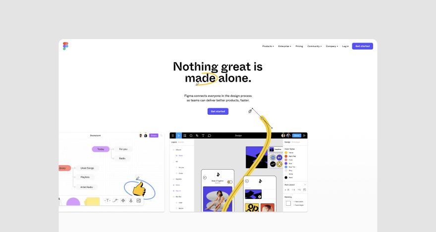 Figma homepage